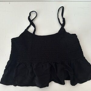 black flowy tank top